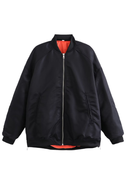 Modische Bikerjacke Oversized Style