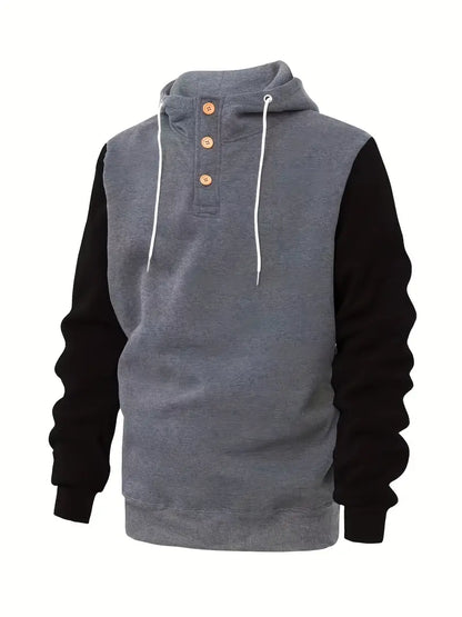Herren Hoodie Langarm Warm Modern