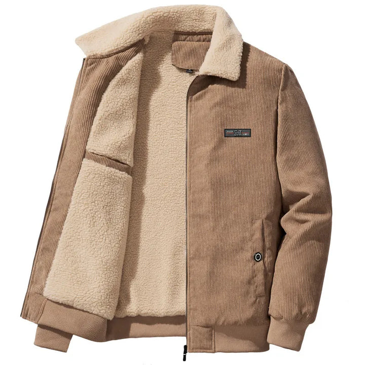 Herren Winterjacke Fleece Gefüttert Warm Isoliert