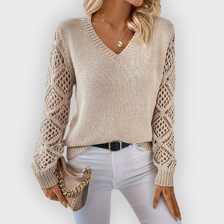 Bequeme Strickpullover Damen Lockere Passform