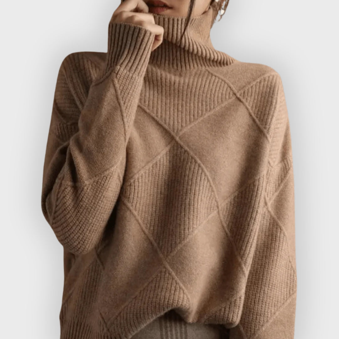 Weiche Damenpullover Rollkragen Elegant