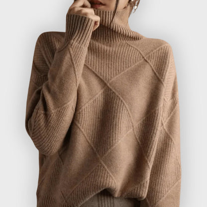 Weiche Damenpullover Rollkragen Elegant