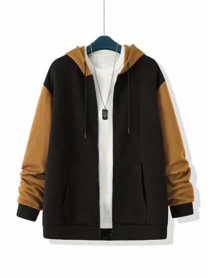 Stylische Herren Hoodie Kontrastfarben