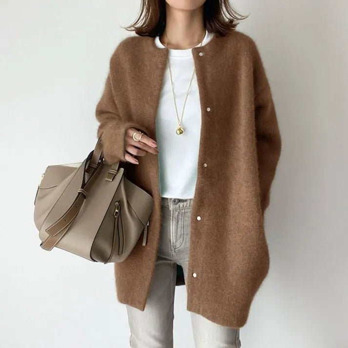 Warme Merinowolle Jacke Damen