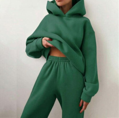 Warmes Winter-Outfit Kapuzenpullover Set