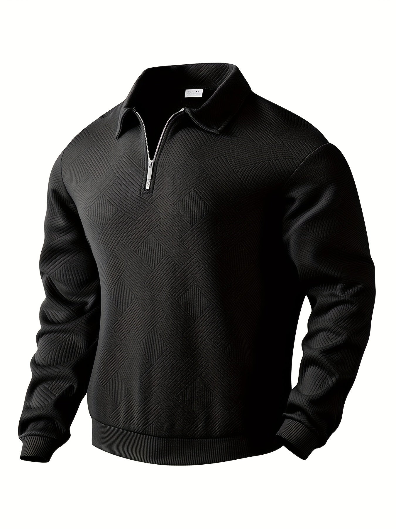 Herren Pullover 1/4 Zip Modern Stil