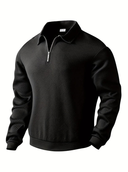 Herren Pullover 1/4 Zip Modern Stil