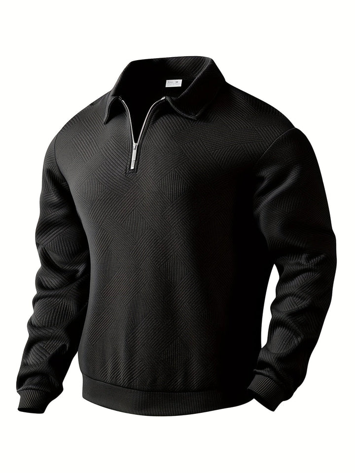 Herren Pullover 1/4 Zip Modern Stil