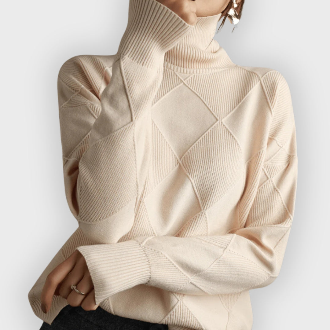 Weiche Damenpullover Rollkragen Elegant