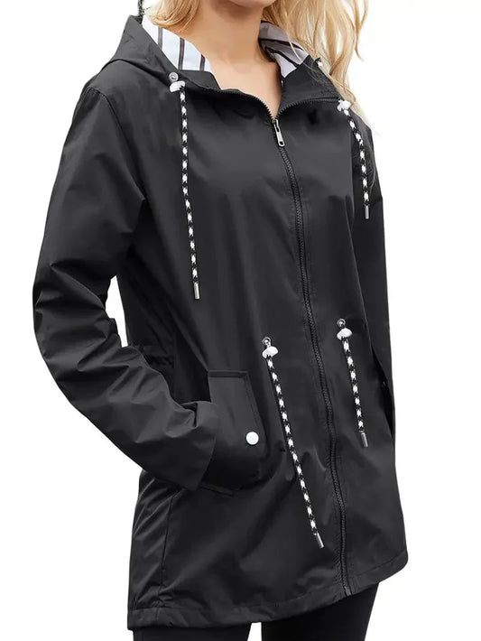Wasserdichte Regenjacke Winter Warm Elegant - IdealeKleiden