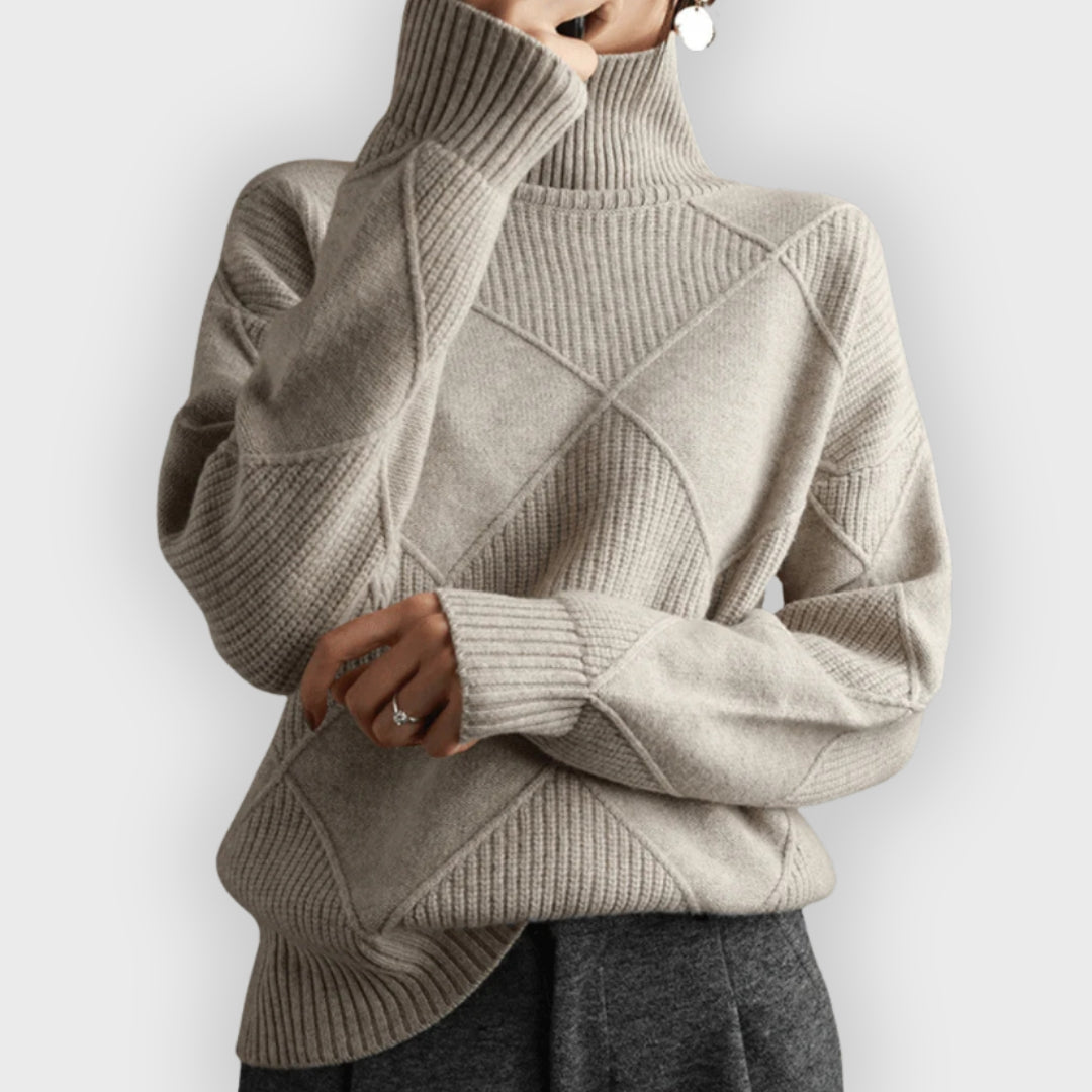 Weiche Damenpullover Rollkragen Elegant