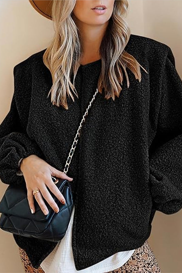 Elegante Samtjacke Lockere Fit