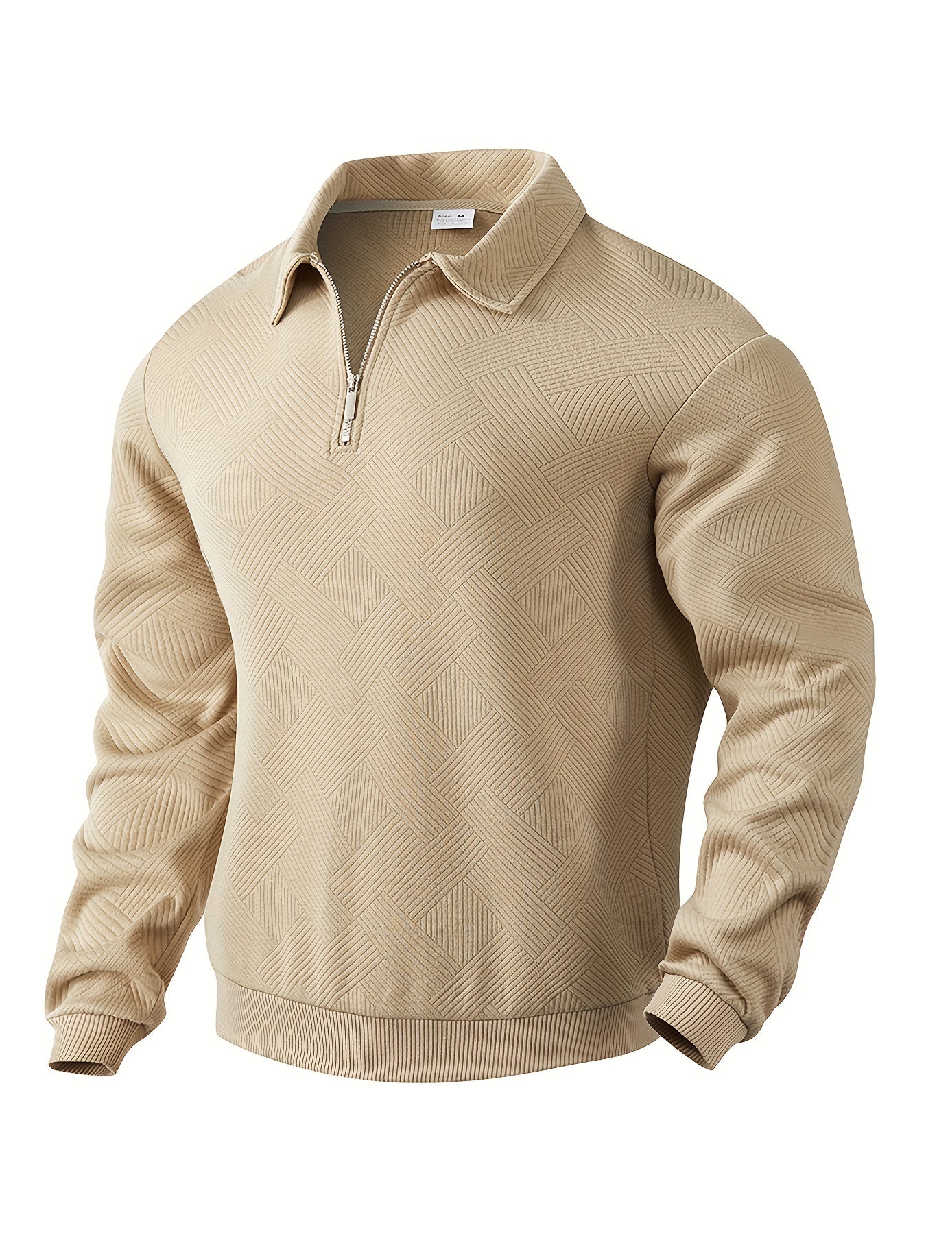Herren Pullover 1/4 Zip Modern Stil