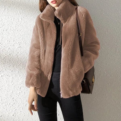 Damen Winterjacke Reißverschluss Modern