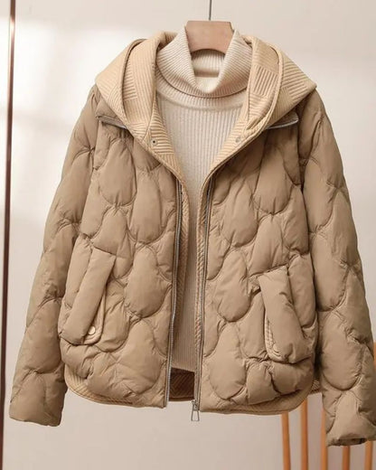 Lässiger Zwei-Teil-Kapuzen-Mantel Modern Casual