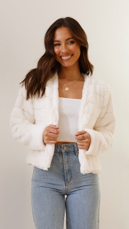 Stylische Damen Croptop Jacke