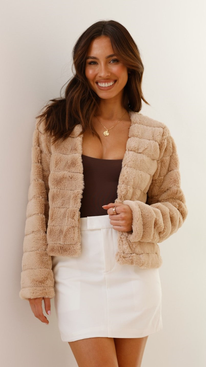 Stylische Damen Croptop Jacke