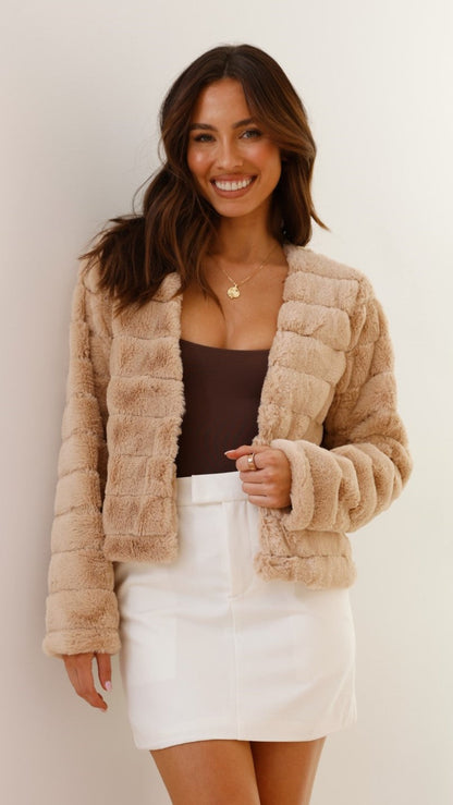 Stylische Damen Croptop Jacke