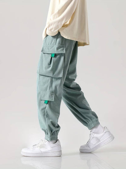Herren Cargohose Lässig Vieltaschen