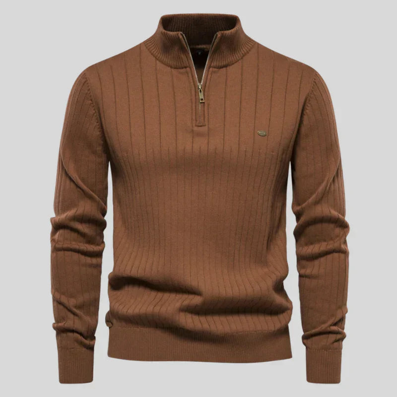 Herren Pullover Klassisch Halfzip
