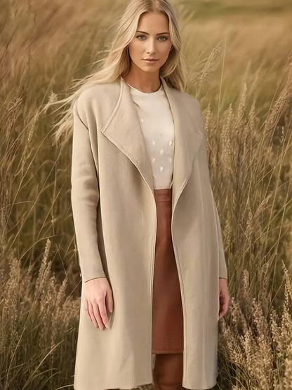 Herbstmantel Damen Modern Zeitlos Elegante Länge