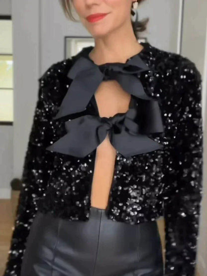 Glitzernde Damenjacke Modern Chic