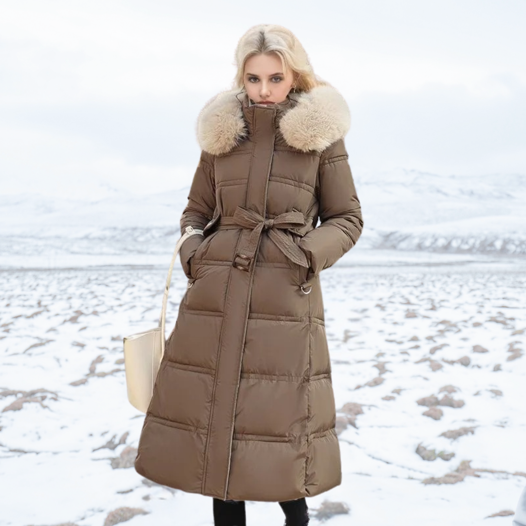 Stylisher Wintermantel Frauen Kunstpelz Elegant