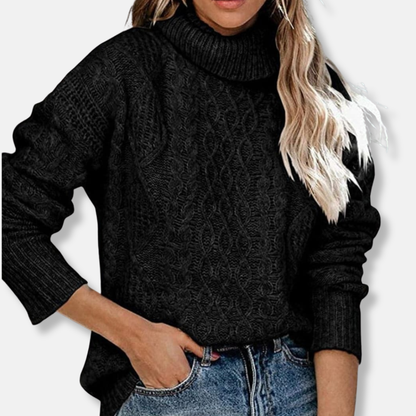 Weiche Rollkragenpullover Damen Tunika