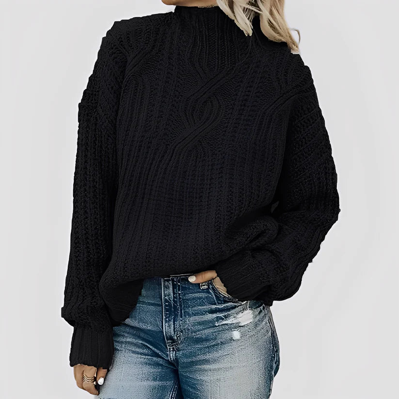 Stylischer Damen Strickpullover Warm