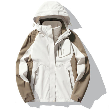 Wasserdichte Outdoor-Jacke mit abnehmbarem Fleece-Futter