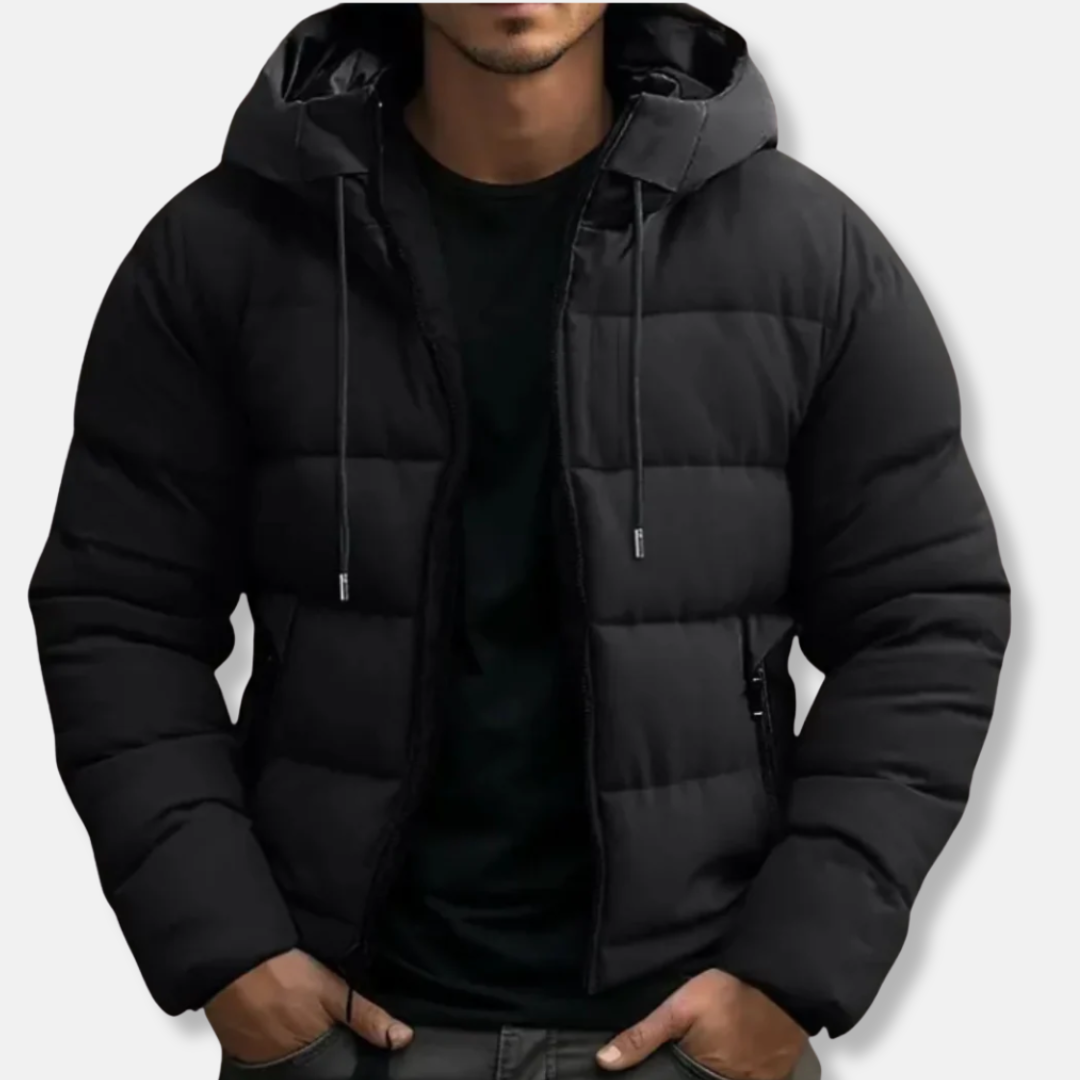 Winter Pufferjacke Kapuze Verstellbar