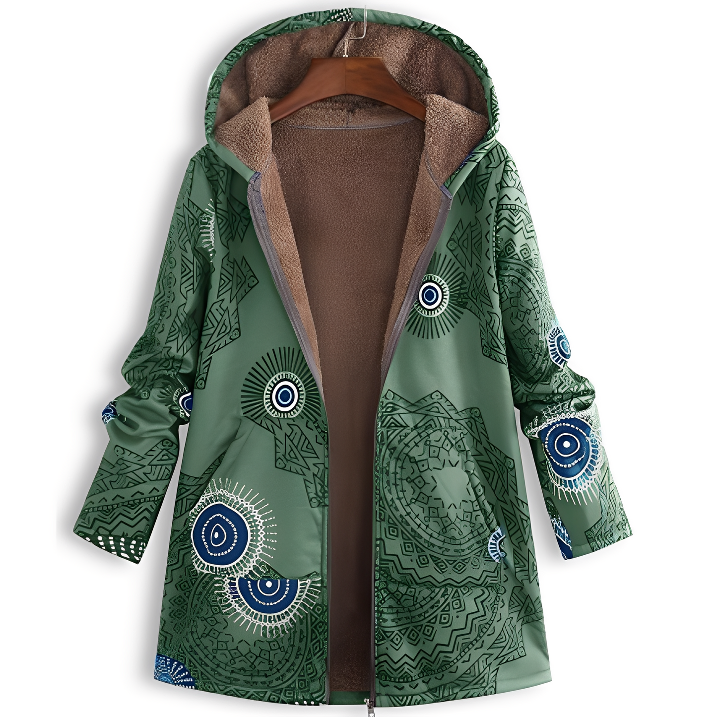 Stylische Damenjacke mit Muster Vintage Look