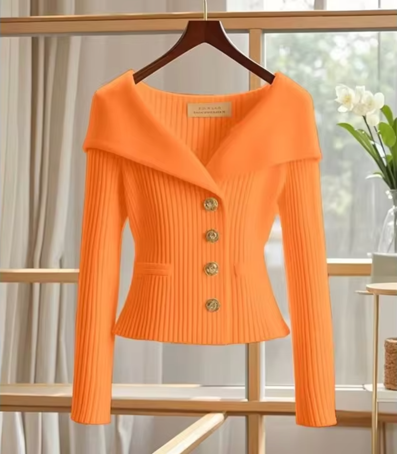 Praktische Strickjacke Damen Kurz Cardigan Übergröße