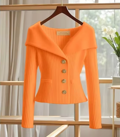 Praktische Strickjacke Damen Kurz Cardigan Übergröße