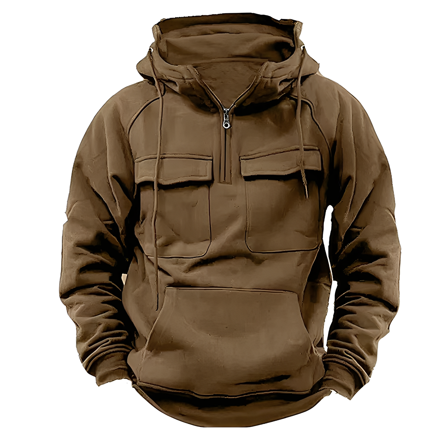 Praktischer Herren Hoodie Vieltaschen Design - IdealeKleiden
