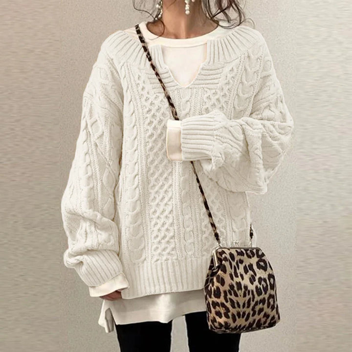 Damen Pullover Weich Modern