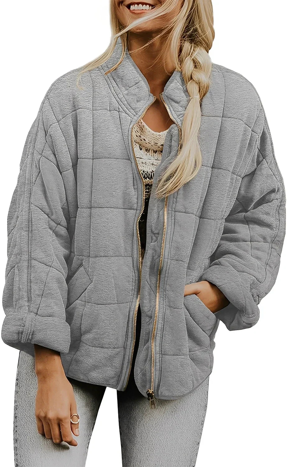 Dicke Oversize Damenjacke Großformat