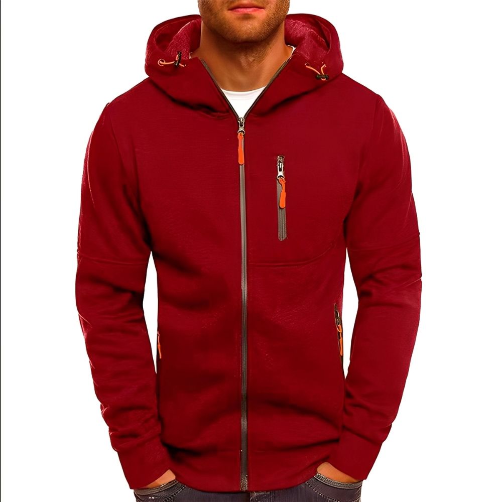 Praktische Herrenjacke mit Kapuze Sportlich