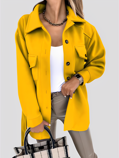 Stylische Damenjacke Leicht Reverskragen
