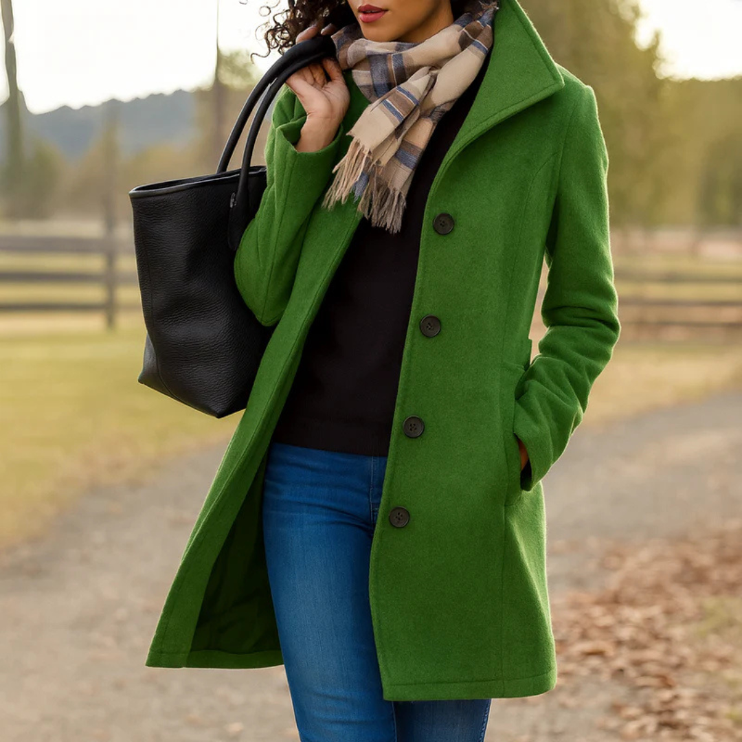 Eleganter Damenmantel Modern Geschnitten