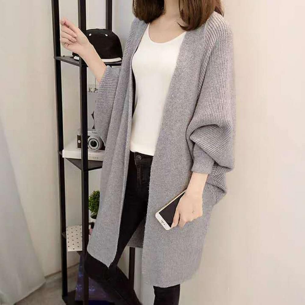 Kuschelige Strickjacke Oversized Offen Vorne Weich