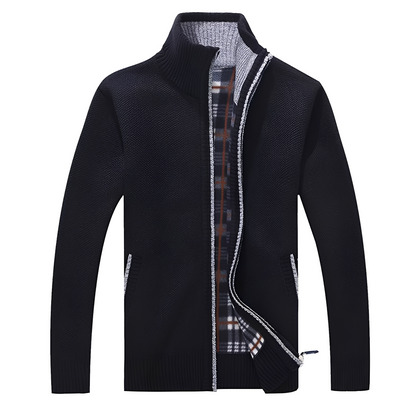 Stylischer Herren Cardigan Weich Fleece