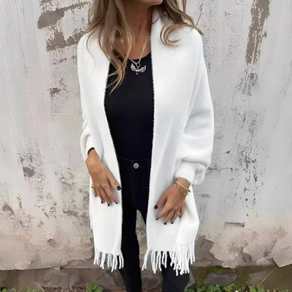 Mode Damenjacke Lockere Strickoptik