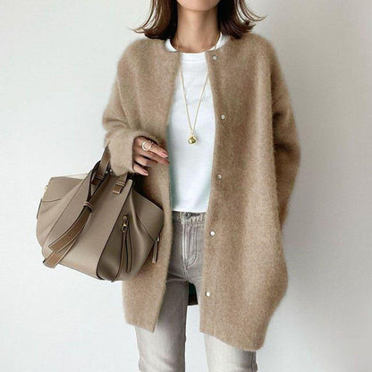 Kaschmir Cardigan Einfach Elegant Damen