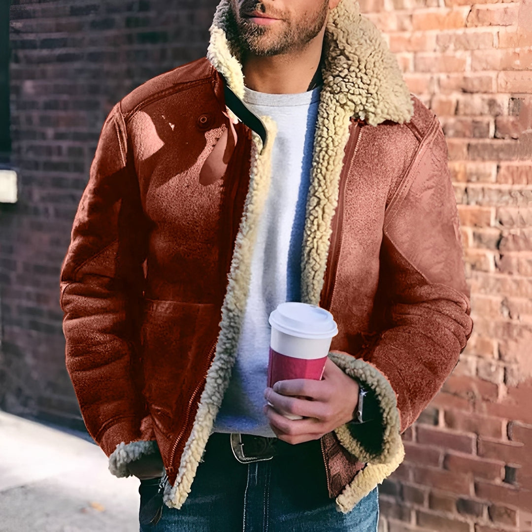 Herren Jacke Modern Breit Revers