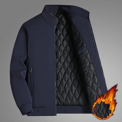 Stylische Herrenwinterjacke Bunt Stehkragen