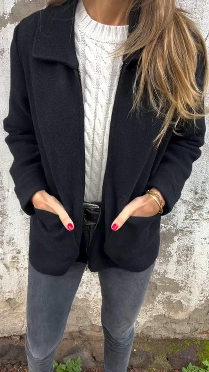 Praktische Damen Jacke mit Reißverschluss