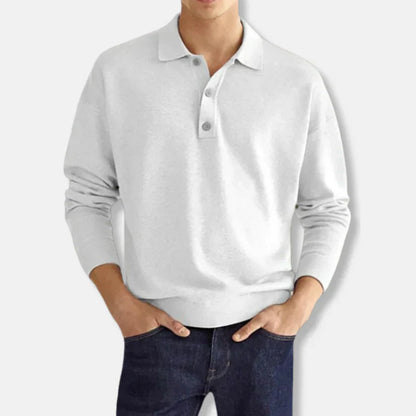Herren Pullover Polokragen Baumwolle