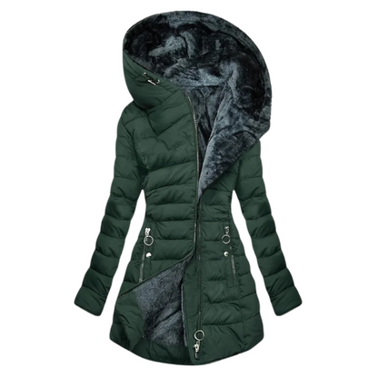 Warme Damen Winterjacke Weich Fleece
