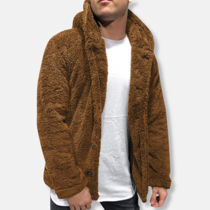 Kapuzenpullover Fleece Bequem Oversized Stil